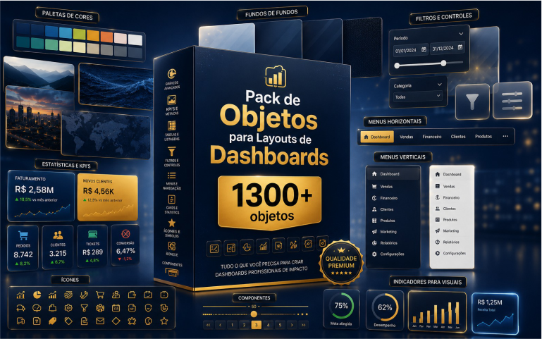 Pack Elementos para Layouts de Dashboards Magnéticos